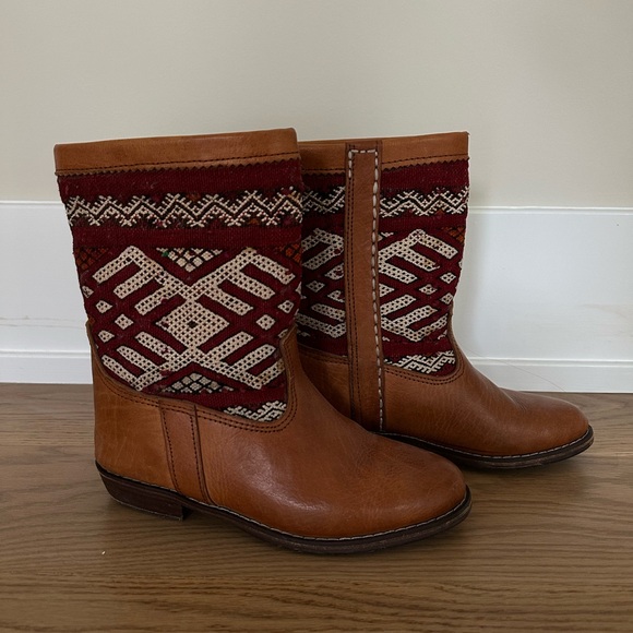 Vintage woven cowboy boots - Picture 1 of 3